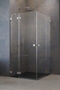 Radaway Essenza Pro Brushed Nickel Kdd kabina 80x90cm szczotkowany nikiel 10096080-91-01L/10096090-91-01R