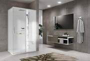 Novellini Glax 2 2.0 kabina z hydromasażem 120x90 prawa total biała G222P299DT1-1UU