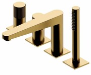 Omnires Contour bateria wannowa 4-otworowa złoty szczotkowany CT8032GLB ___ RABAT W KOSZYKU! ___