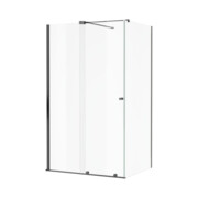 Excellent Ortigo kabina prostokątna 120x80 cm przejrzysta grafit szczotkowany KAEX.5016.K.1200.0800.AB