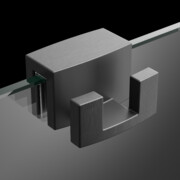 Radaway grafit szczotkowany wieszak na kabinę prysznicową 6mm i 8mm WR-092