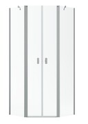 Radaway Nes Brushed Nickel Ptd kabina pięciokątna 90x100cm szczotkowany nikiel 10051000-91-01/10051500-91-01