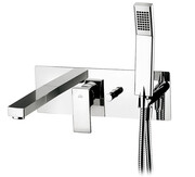 Paffoni Bateria wannowa podtynkowa z kompletem natryskowym, chrom ELLE EL001CRCR