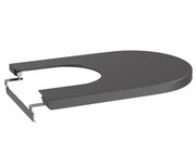 Roca Inspira Round pokrywa bidetowa wolnoopadająca Onyks A80652264B