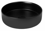 Oltens Lagde umywalka 35,5 cm nablatowa okrągła czarny mat 40304300