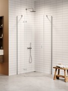 New Trendy Nesta kabina pięciokątna 80x80x200 cm lewa drzwi pojedyncze szkło przejrzyste K-3685