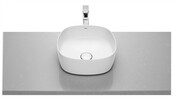 Roca FINECERAMIC umywalka nablatowa cienkościenna Soft 37x37 biała SUPERGLAZE A327502S00