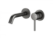 KFA MOZA GUN METAL GREY bateria umywalkowa podtynkowa grafit szczotkowany 5039-810-61