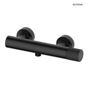 Oltens Hamnes bateria prysznicowa ścienna czarny mat 33005300