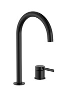 Roca Ona bateria umywalkowa sztorcowa dwuotworowa wysoka Titanium Black A5A389ECN0