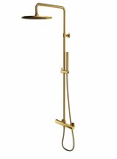 Omnires Y zestaw prysznicowy natynkowy termostatyczny złoto szczotkowane Y1244SUGLB ___ RABAT W KOSZYKU! ___