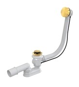 Besco syfon wannowy automatyczny z przelewem złoty SW-AUTO-G