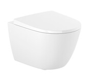 Roca Ona miska WC wisząca Rimless Compacto z deską wolnoopadającą biała A34H689000
