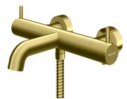 Kohlman Axel Brushed Gold bateria wannowa termostatyczna bez zestawu prysznicowego złoto szczotkowane QW710AGDB