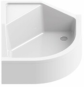 New Trendy Angus brodzik półokrągły z siedziskiem 90x90x29 cm B-0362