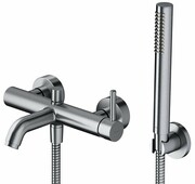 Omnires Y Bateria wannowa z zestawem prysznicowym nikiel szczotkowany Y1231NI