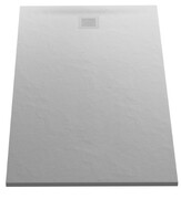 New Trendy Mori brodzik prostokątny z konglomeratu 120x90x3 cm szary B-0399