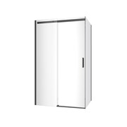 Excellent Rols kabina prostokątna 100x80 cm przejrzysta CZARNY MAT KAEX.2616.K.1000.0800.BL