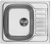 Deante Soul Zlewozmywak 1-komorowy z krótkim ociekaczem stal dekor ZEO 311A