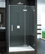 SanSwiss Pur PU13 Drzwi 1-częściowe wymiar specjalny profil chrom szkło Master Carre Prawe PU13DSM21030