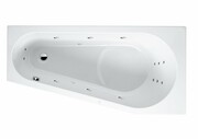 Riho Delta wanna asymetryczna 150x80cm z hydromasażem Flow lewa B067005005