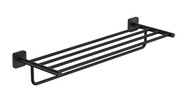Roca Victoria półka ścienna z wieszakiem na ręcznik czarny mat A817887NB0