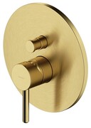 Omnires Y bateria natryskowa-wannowa z przełącznikiem element natynkowy mosiądz szczotkowany Y1235ROBSB