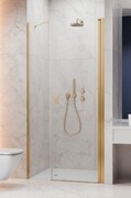 Radaway Nes Gold Dws Drzwi wnękowe 120 cm prawe złoty połysk szkło przejrzyste 10028120-09-01R