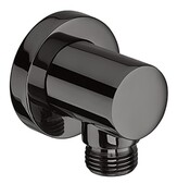Roca kolanko ścienne Aqua ROUND 1/2" do podłączenia natrysku z powłoką Everlux-PVD Titanium Black A5B1450CN0