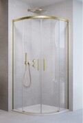 Radaway Idea 6 Brushed Gold PDD kabina 90x100cm szczotkowane złoto szkło przejrzyste 387139-01-01/387156-99-01