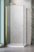 Radaway Nes Kdj I Brushed Gold kabina 90x75cm lewa szczotkowane złoto 10022090-99-01L/10039075-01-01