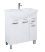 Elita Sunn zestaw szafka z umywalką 75x46x84cm biały połysk RE169193008060