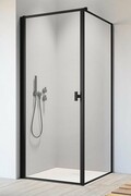 Radaway Nes 8 Black Kdj I Frame kabina 80x70cm lewa czarny mat/szkło przejrzyste 10072080-54-56L/10089070-54-56