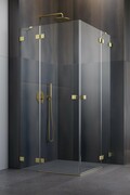 Radaway Essenza Pro Brushed Gold Kdd kabina 80x80cm szczotkowane złoto 10096080-99-01L/10096080-99-01R