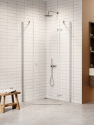 New Trendy Nesta kabina pięciokątna 80x80x200 cm prawa drzwi pojedyncze szkło przejrzyste K-3686