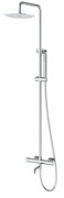 Corsan Lugo kolumna prysznicowa z termostatem i wylewką chrom CMN01TCHW