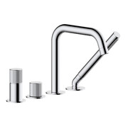 Oltens Hamnes bateria wannowo-prysznicowa 4-otworowa kompletna chrom 34202100