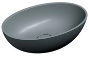 Omnires Shell M+ umywalka nablatowa 50x32 cm ash grey mat SHELL500UNAG