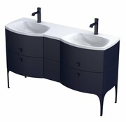 Oristo Louis szafka z umywalką 144x55x47 granatowy mat OR50-SD2S-62-14/OR50-SD2S-62-14/OR50-SD2S-24-14/UME-LU-144-92-D