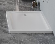 New Trendy Mild Satin Brodzik akrylowy prostokątny 100x90x4,5 cm biały mat B-0659