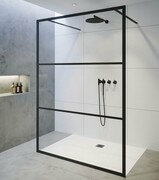 Riho Grid GB401 kabina prysznicowa Walk In 140cm czarna G004035121