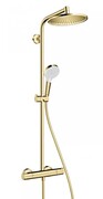 Hansgrohe Crometta S 240 Eco zestaw natryskowy termostatyczny ZŁOTY 27268990