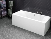 Riho Linares Plug&Play wanna prostokątna przyścienna 160x70cm prawa z obudową + nóżki B140010005