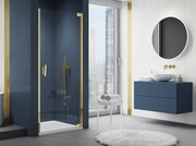 SanSwiss Cadura Gold Line drzwi wahadłowe 70 cm jednoczęściowe prawe z profilem przyściennym CA1CD0701207