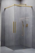 Radaway Idea 8 QL Kdd Brushed Gold kabina 80x90cm szczotkowane złoto 10590080-99-01L/10590090-99-01R