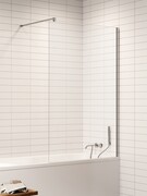 New Trendy Nesta parawan nawannowy ze wspornikiem prostopadłym 80x150 cm szkło przejrzyste P-0194-WP