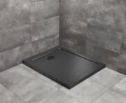 Radaway Doros F Stone brodzik 150x90x5,5 czarny SDRF1590-01-54S