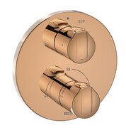 Roca T-1000 bateria wannowo prysznicowa termostatyczna podtynkowa Rose Gold EVERLUX-PVD A5A0D09RG0