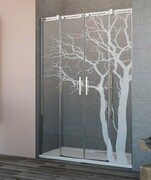 Grawer na szkle dla kabin Radaway wzór 05 tree
