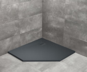 Radaway Kyntos PT brodzik pięciokątny 100x100x3cm antracyt HKPT100100-64